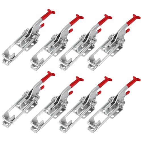 8 Pack Heavy Duty Toggle Clamp Latches 431 Type, Sliver - color: Sliver-8pcs