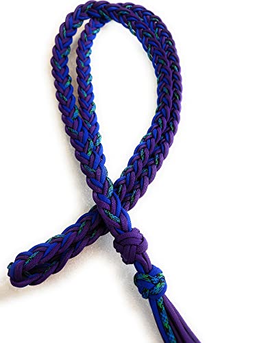 Bridleless Neck Rope Liberty KatzHorseWear Horse Tack Equestrian Gift Braided Blue/Purple | Ride Free, Ride Connected to your horse with soft paracord