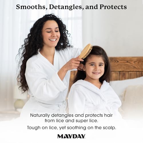 MAYDAY Daily Lice Prevention Detangler Spray 8oz, Sandalwood & Mint - style: Daily Lice - Detangler