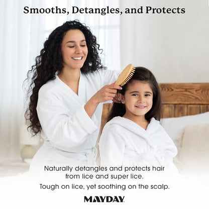 MAYDAY Daily Lice Prevention Detangler Spray 8oz, Sandalwood & Mint - style: Daily Lice - Detangler