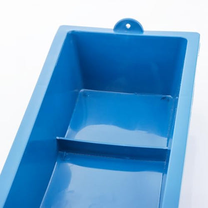 DQITJ 4 Pack Chicken Large Capacity Feeder Plastic Feed Trough Bucket Hanging Food Dispenser for Chicken Duck Pigeon Bird Livestock Poultry (Length: 23.6")