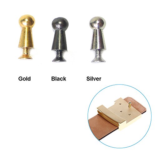 Myya DIY Belt Buckle Screws Hook Replacement for Repair Belts Handbag Accessories - color: Silver