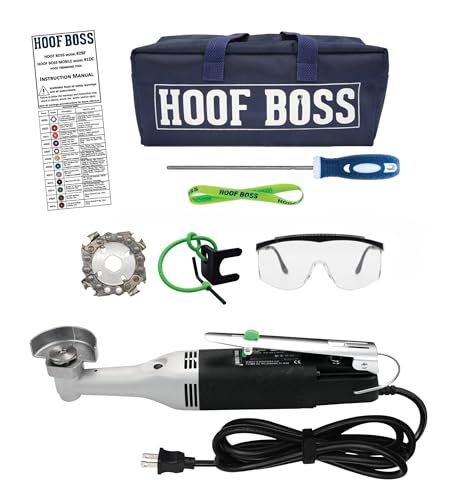 Cow Hoof Trimmers Kit, 110v US | 7 Pc, Professional Grade, Power Tool, Corrective & Preventative Care