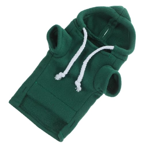 Ferret Clothes Hamster Sweatshirt Guinea Pig Hoodie Hamster Sweater Bunny Clothing Guinea Pig Outfits Small Animal Warm Vest Green S Red Hoodie - color: As Shown 1