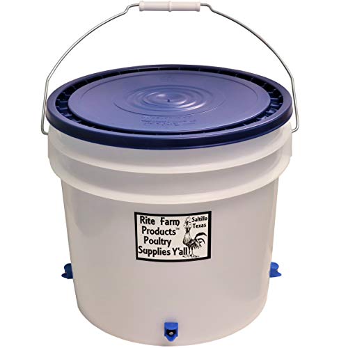 3.5 Gallon Automatic Waterer 4 Horizontal Side Mount Nipple Drinker Chicken Poultry