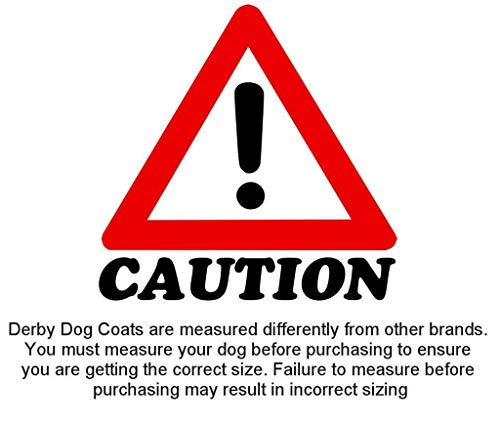 Derby Originals Safety Reflective 1200D Ripstop Waterproof Nylon Winter Dog Coat with Removable Neck Cover and Two Year Warranty - 220g Polyfil Insulation (17", Purple/Grey) - color: Charcoal/Purple, size: 17"