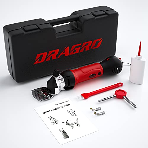 2026 Upgraded Sheep Shears 500W, Professional Electric Sheep Clippers, Farm Livestock Grooming Kit, 6 Speed Heavy Duty Electric Shears for Sheep Alpacas Goats Thick Coat Animals