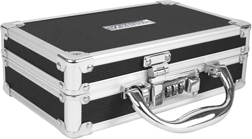 Vaultz Locking Medicine Case, Combination Lock Portable Storage Briefcase | Organizes medications, cash and valuables in one place, carrying handle for portability, compact 8.38x5.75x2.75 in size - size: 1 Pack