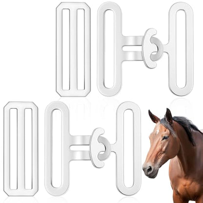Yaocom 6 Pcs Horse Blanket Surcingle Buckle Replacement Kits, 2" Universal Surcingle Replacement Set Heavy Duty Hardware for Repair and Restore Any Horse Blanket Sheets Attachment, 2 Sets