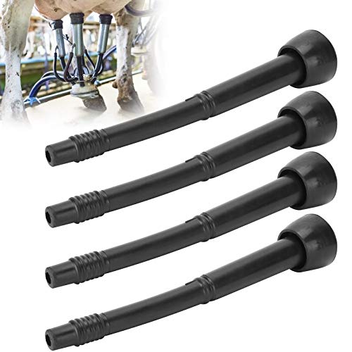 4 PCS Milking Machine Liners, Milk Liner Soft Rubber Teat Cup Liners, Milking Liner Replacement 300mm, fits for Milking Machine, Milk Hall, Milking Cup Group, for Goat, Cattle