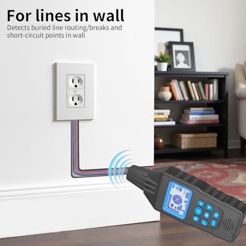 Underground Cable Tester & Circuit Breaker Finder – Professional Anti-Interference Wire Tracer for Buried Cable Locating & Broken Wire Detection - color: Blue