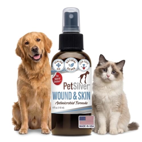 PetSilver Wound Spray, Antibacterial, Healing Aid, USA Made, 4 fl oz - size: 4 oz