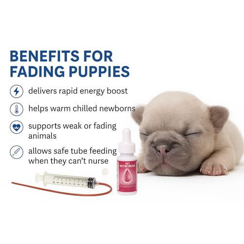 LBH MARKET Emergency Puppy Kitten Feeding Tube Kit – 5FR Kendall Tube, 12mL Syringe & Pet Nutri-Drops for Weak or Fading Puppies | Newborn Whelping Supplies for Breeders