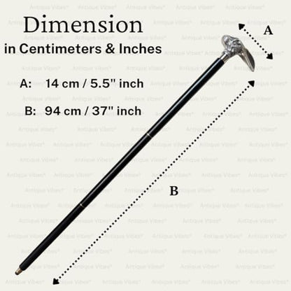 Brass Handle Victorian Telescope Foldable Wooden Walking Stick Cane Ideal Vintage Gift Men Women Father/Mother - style: Rabbit