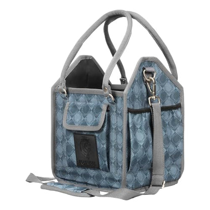 Equinavia Darby Horse Grooming Bag, Collapsible Tote with Strap, One Size - color: Dark Grey/Light Grey