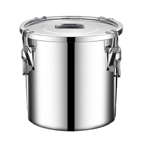 Stainless Steel Airtight Food Storage container with Lid for Pantry Kitchen - size: 8.72gal