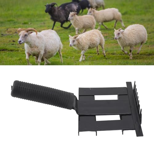 Heavy Duty Livestock Grooming Brush, Dual Sided with Massage Itch Relief Function, Professional Shedding Comb, ABS Iron