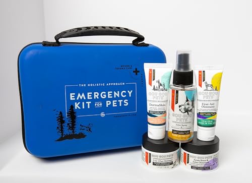 Dog Emergency Kit, Comprehensive First Aid for Dogs, Holistic Pet Care, Made in USA, Portable & Practical
