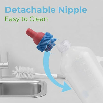 Goat Bottle, Feeding Bottle, Lamb Milk Bottle Portable, 1L Lamb Goat Milk Feeding Feeder Nursing Bottle with Handle Calf Bottle Baby Goat Supplies for Small Animal