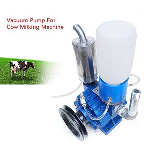 Vacuum Pump for Cow Milking Machine Milker Bucket Tank Barrel 250L/min Portable Cow Goat Milking Machine Vacuum Pump Livestock Milking Equipment Barrel Vacuum Pump 250L/min(US Stock)