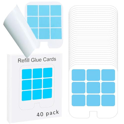 40 Pack Refill Glue Cards Compatible with Safer Home Fly Trap Refill,Applicable to SH502、SH503、23005-06 and DT3005W、DT3005W-DS3, Flying Insect Trap Refill Replacement - size: 40pack