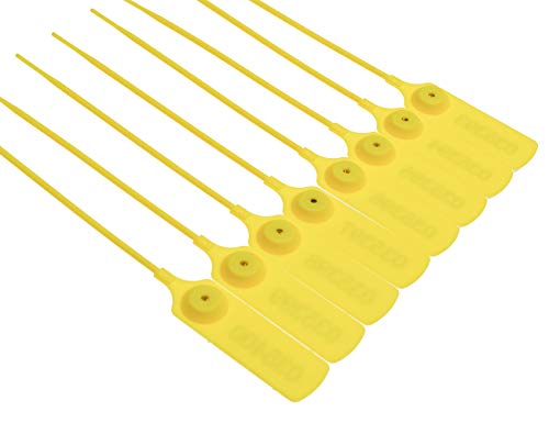 Pull-tite Plastc Security Seals Zip Ties Numbered,7.48",100pcs - color: Yellow, size: 100pcs