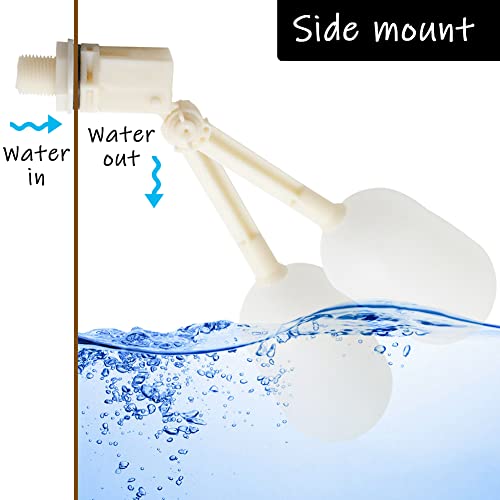 Uenede Float Ball Valve DN20 3/4" Male Thread, 2PCS