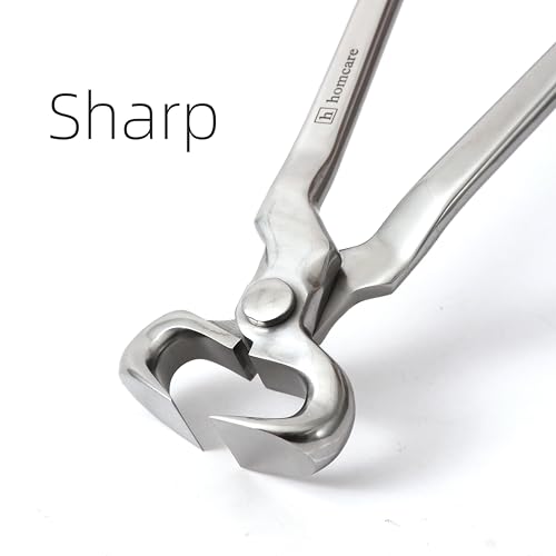 14 Inch Farrier Hoof Nipper, Heavy Duty Chrome Vanadium Steel Hoof Trimmer with High Leverage & Ergonomic Grip for Horses, Ponies, Livestock