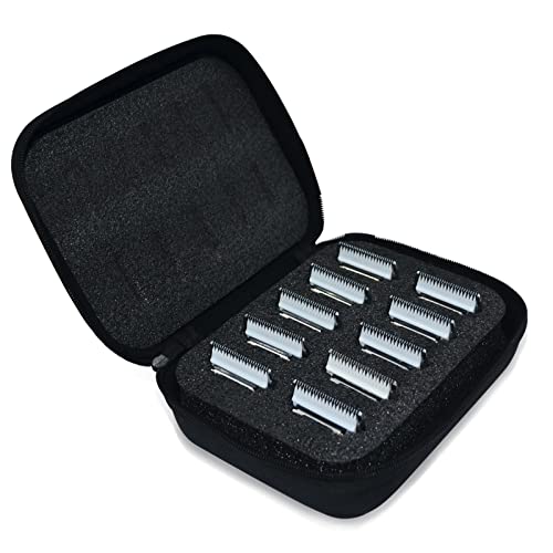 10#Dog Grooming Ceramic Blade sets,Compatible with Andis/Oster A5/Wahl 10KM - color: 10# (10 Pack)