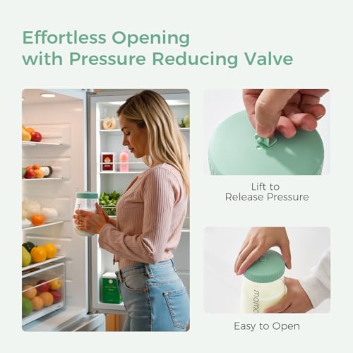 Momcozy Glass Breast Milk Pitcher Lid, Dishwasher Safe Food Grade Caps 1pc - color: Green, size: Flat Lid