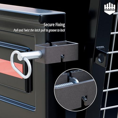 5-1/8'' Heavy Duty Trailer Gate Latch, Weld-On Spring Latch for Tracks 2pcs | Universal Spring Latch Assembly, Weld-On Spring Loaded Latch, Trailer Latch Lock with Plain Tube for Tracks, Ramp Doors - size: 5-1/8''