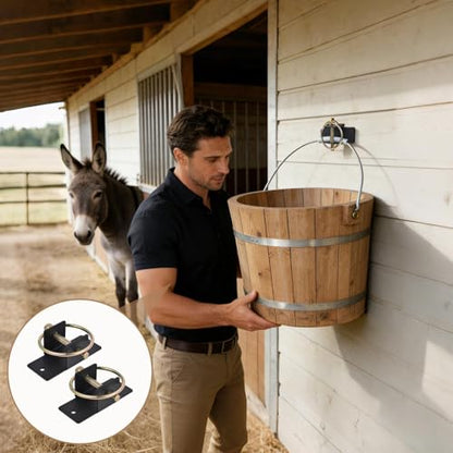 Barn Bucket Hook Grain Hanger Bracket with Pin