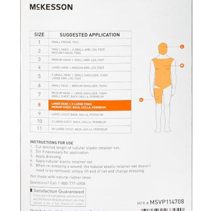 McKesson Tubular Elastic Retainer Net Dressing, Large, 34 in x 25 yd, 1 ct - size: Size 8 1 Count