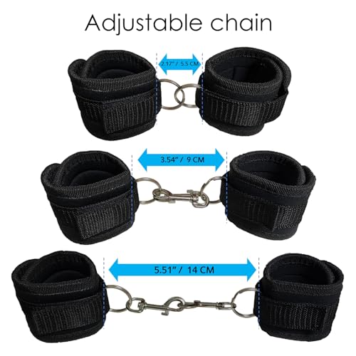 QMARK Goat Milking Hobbles Binding Straps, 2 Pack, Black