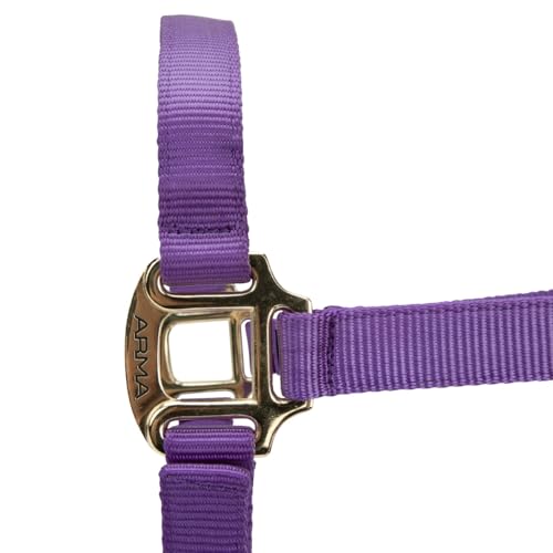 Shires ARMA Adjustable Nylon Halter - color: Purple, size: Pony