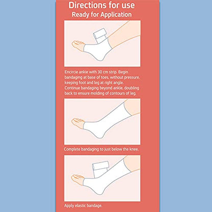 Flexible Unna Boot Fabric Bandages with Zinc and Calamine, First Aid Kit Emergency Supplies, Ankle Brace Compression Bandage Wrap, Wound Care Supplies, 4 Inches X 30 Feet - size: Pack of 3, style: 4" Zinc and Calamine