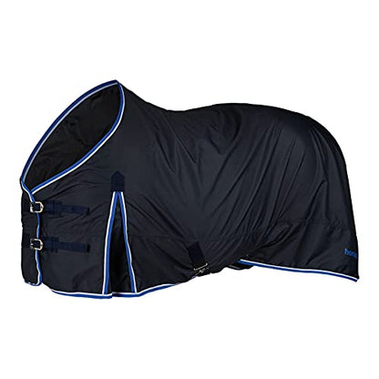 Horze Glasgow Waterproof Turnout Blanket - 100g Lightweight Ripstop Winter - color: Black, size: 69 in