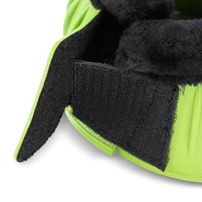 Shires ARMA Fleece Trim Bell Boot (Bright Green, X-Full) - color: Bright Green, size: X-Full