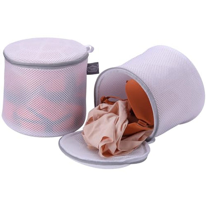 Bra Washing Bag for Laundry, Lingerie Bag for Washing Delicates, 8", 2Pcs - size: 2L(8x8x8")