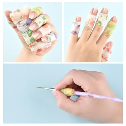 6 Rolls Self Adhesive Bandage Wrap Cute Elastic Cohesive Bandage | Colorful Fruit Vet Tape Wrap for Athletic Sports Finger Wrist Ankle (6 Rolls-Fruit) - color: 6 Rolls-fruit