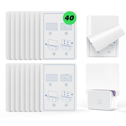 LFSYS 40 Packs Refill Card(Refills Only) for Plug in UV Light Fly Trap, Sticky Board Refills for LFSYS Plug-in Fly Trap