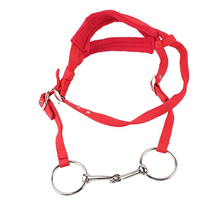 JTLB Horse Bridle English Bridle Horse Bridle Rein Harness Headstalls with Soft Cushion Red