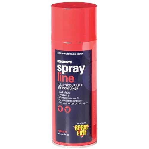 Sprayline Marking Paint for Sheep & Livestock (400mL - Red) - style: 400mL - Red