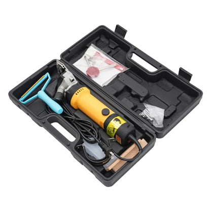 Professional Sheep Shears, 6-Speed Adjustable Electric Carpet Trimmer 690W Animal Shearing Clippers Heavy Duty Farm Livestock Haircut with Blades