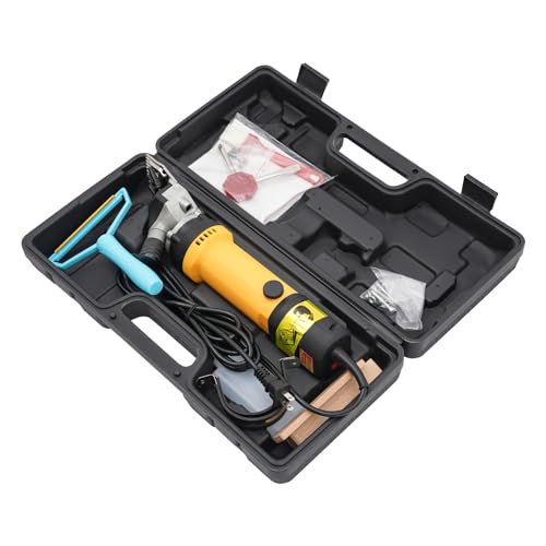 Portable Electric Shearing Clippers with Adjustable Speed 690W Professional Sheep Shears with Support Bracket for Shaving Fur Wool in Sheep Goats, 2800RPM 110V 50Hz