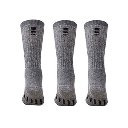 MERIWOOL Merino Wool Hiking Socks for Men and Women – 3 Pairs Midweight Cushioned – Warm n Breathable - color: Gray, size: X-Large
