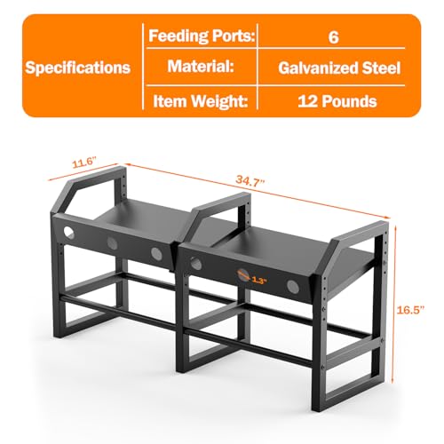 6 Feeding Ports Portable Bottle Rack, Lamb Bottle Holder