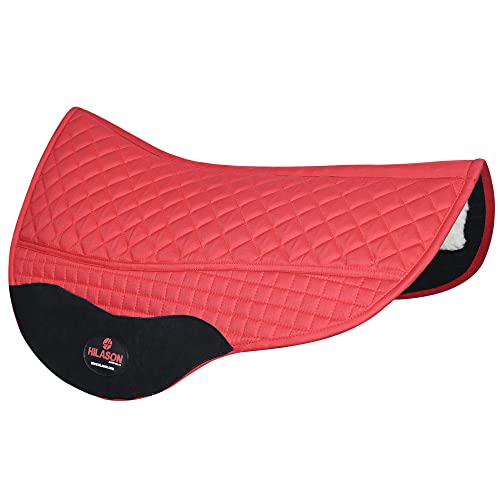 HILASON Western All Purpose Horse English Saddle Pad | All-Purpose - color: Red