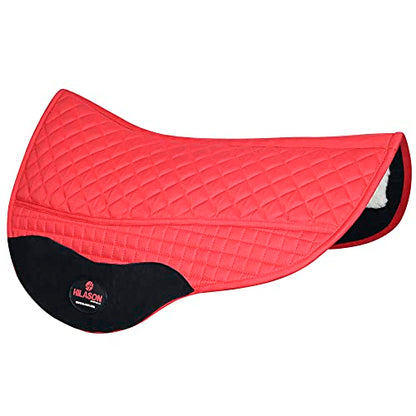 HILASON Western All Purpose Horse English Saddle Pad | All-Purpose - color: Red