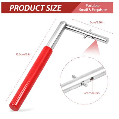 T-post Clips Tool, Fixing Fence Clip and Wire Steel Bender T-post Handheld Twisting Tool, Multi Functional Bender 1 pack,red - color: Red, size: 1 Pack